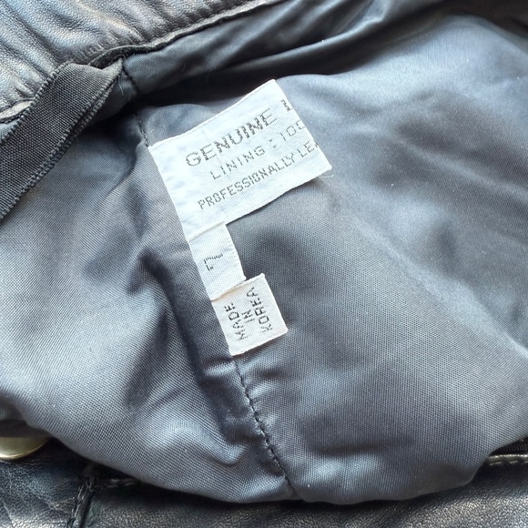 Berman's Vintage Leather Pants 12" Rise Black Size 7 - Picture 12 of 13